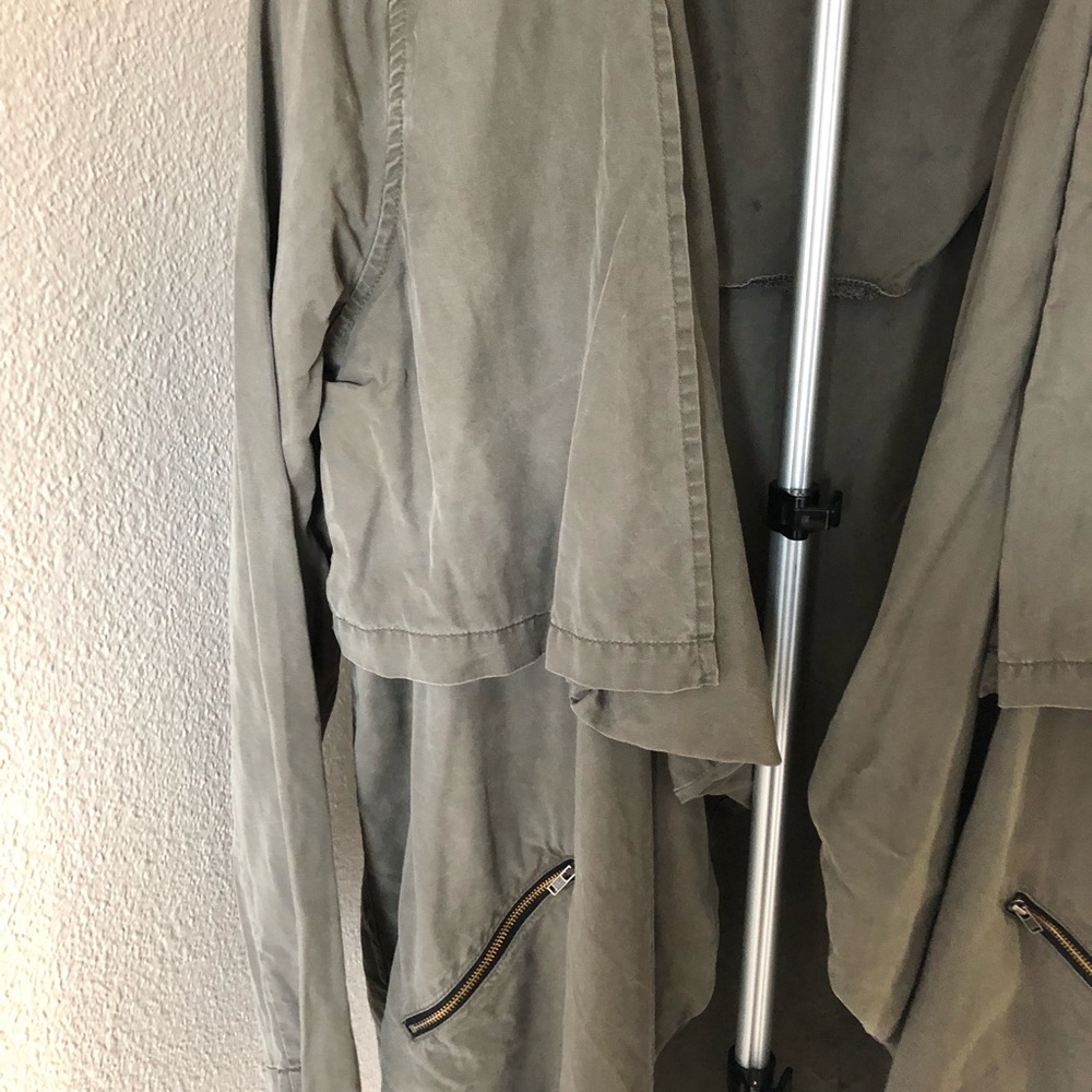 Trouve Drapey Open Front Jacket With Zip Pockets - image 4